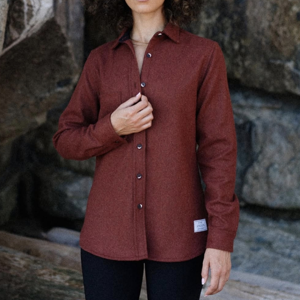 ANIÁN Women's Modern Melton Wool size Small